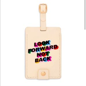 ban.do luggage tag - “LOOK FORWARD NOT BACK” - NWT